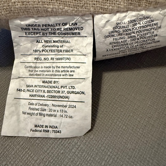 Cream Bunny Accent Pillow - NWT - Picture 14 of 16